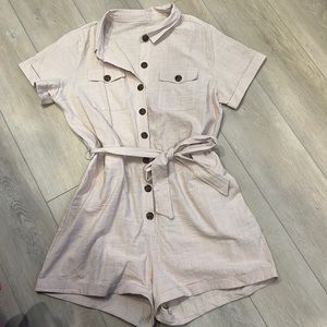 Khaki romper - Size L